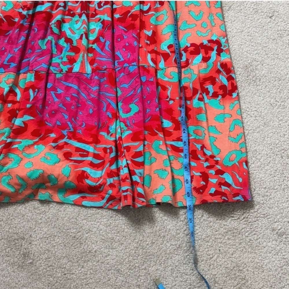 Hale Bob Cabana Maxi Dress Halter Style Resort Beach Tie Neck Vibrant Print XS - Picture 11 of 15